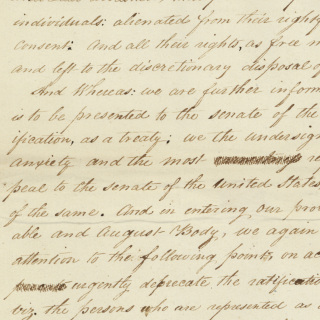 Petition Against the Treaty of New Echota