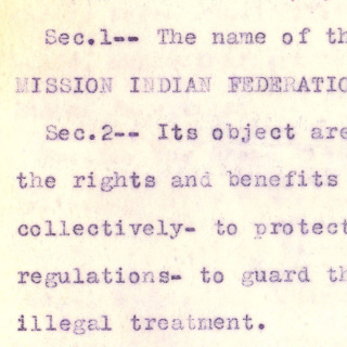 Mission Indian Federation Constitution
