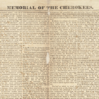 Memorial of the Cherokee
