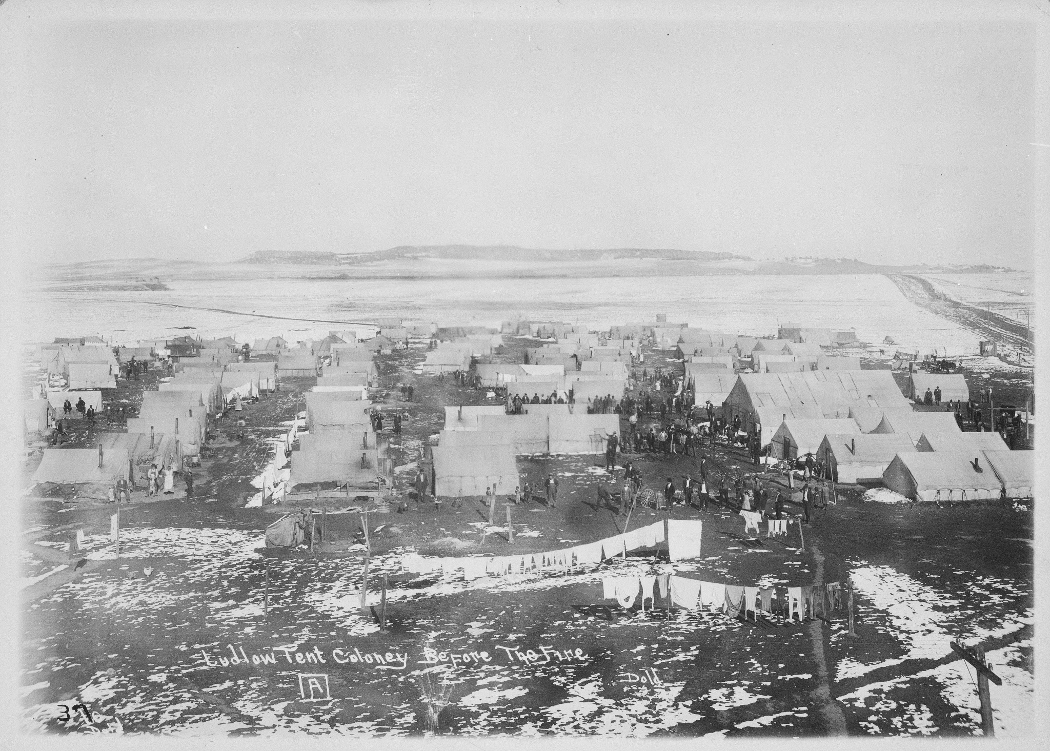 “Ludlow Tent Colony Before the Fire”