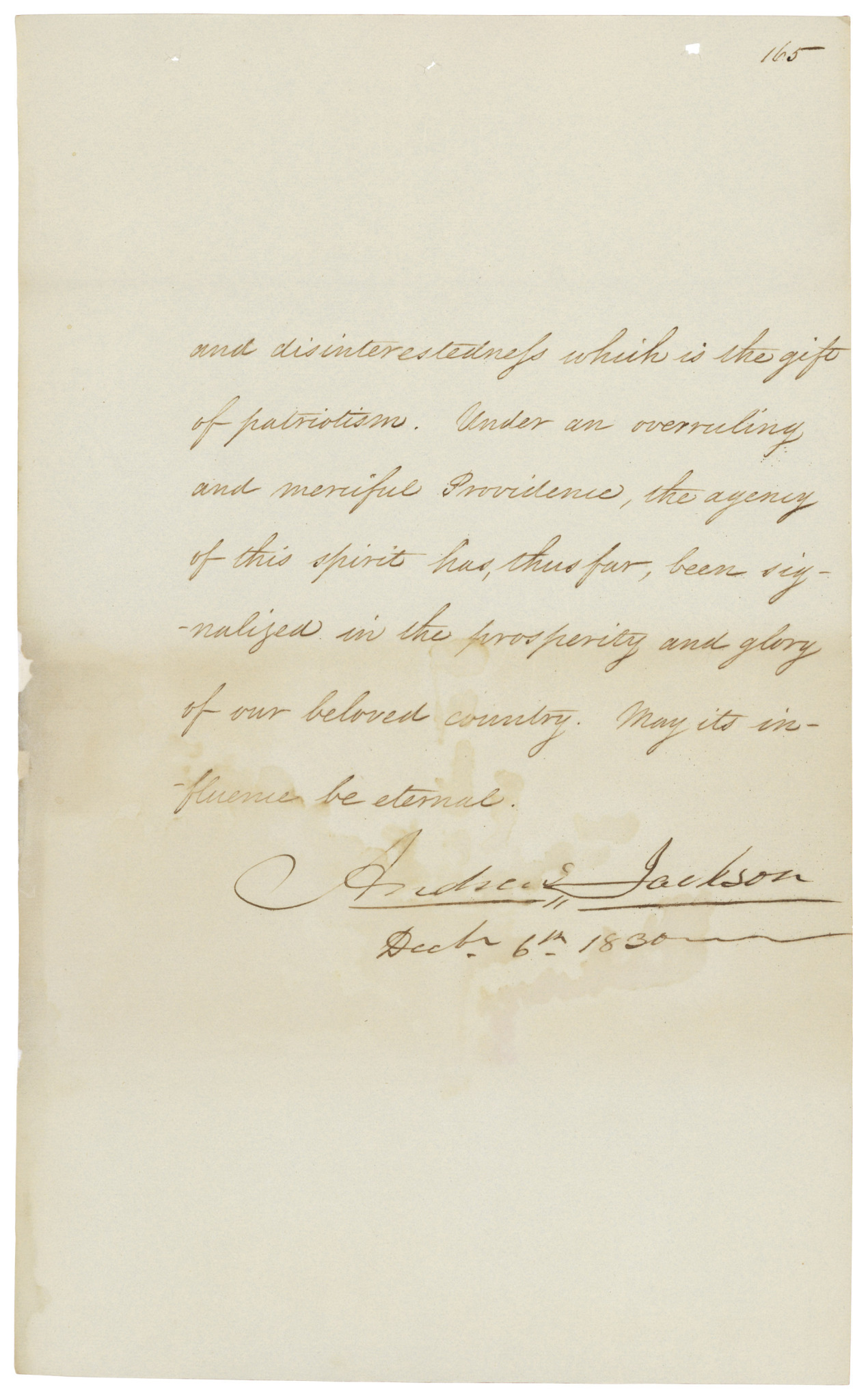 Jackson’s Message on Indian Removal