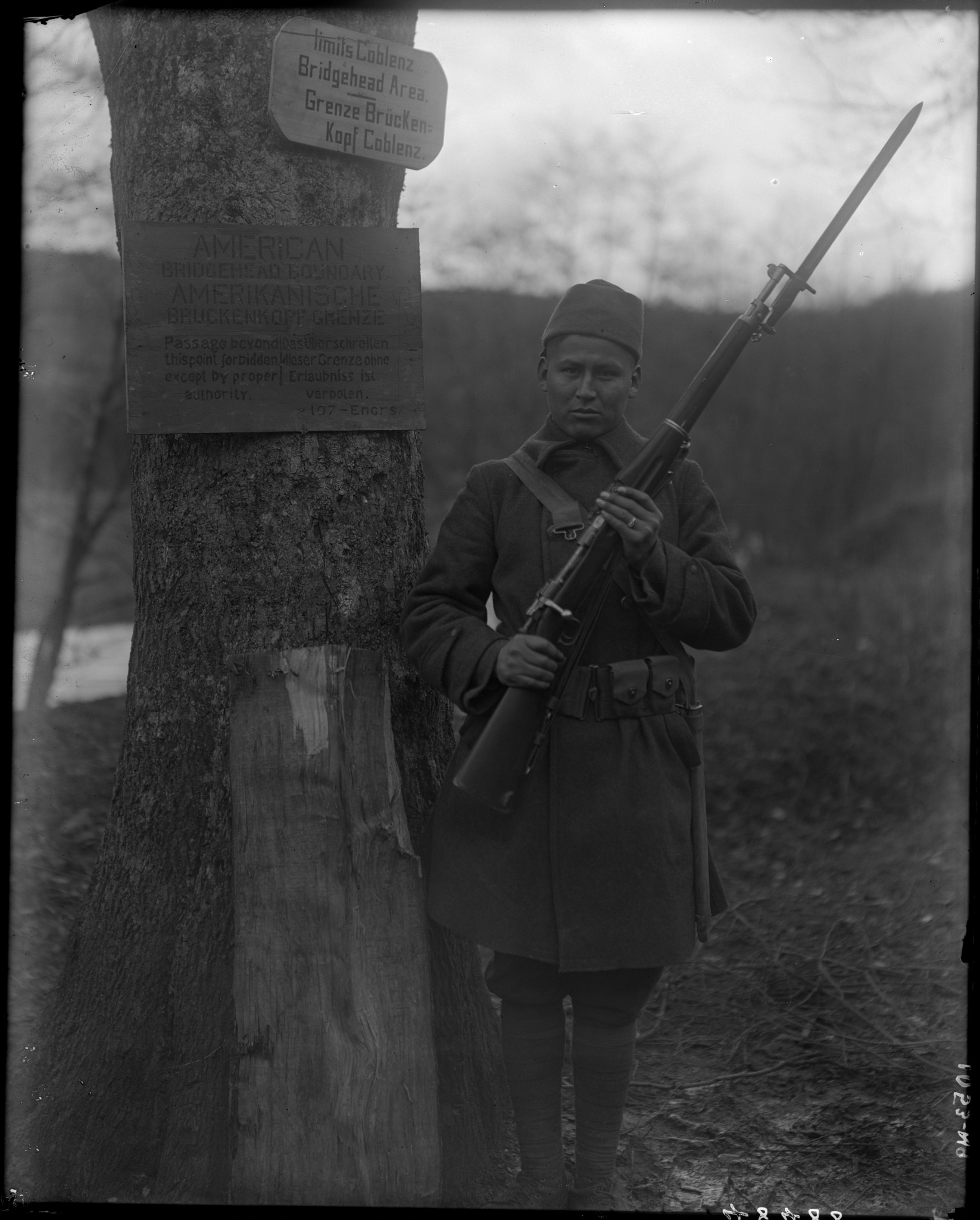 Winnebago Soldier During World War I