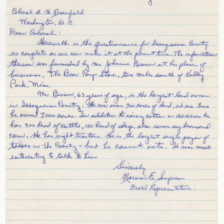 Letter to the Commission on Civil Rights