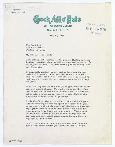Jackie Robinson’s “Can’t Wait” Letter