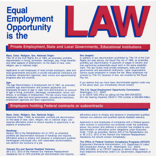 Equal Employment poster